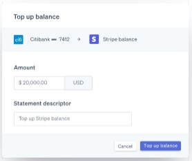 Account top-ups